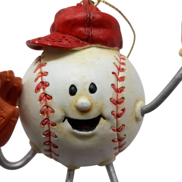 Anthropomorphic Baseball Character Hanging Ornament Novelty Cap Shoes - Picture 5 of 6
